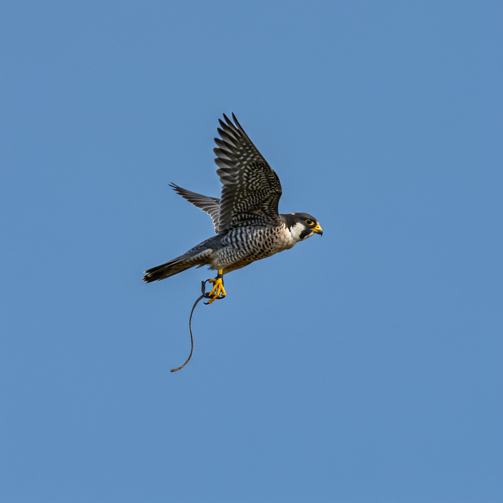 A peregrine falcon diving for prey can reach speeds of up to 320 kilometers per hour!
